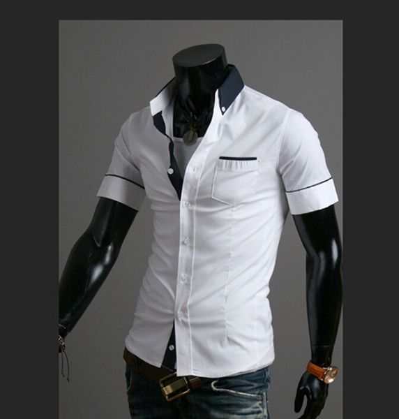 Wholesale-Mens Fashion Designer Shirts New 2015 Summer Men's Clothing ...