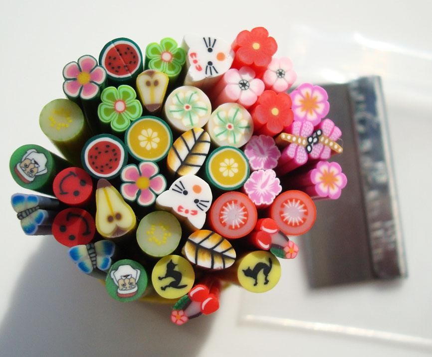 FIMO Nail Art Bar, Polymer Clay Fruit/Flower/Animal Rod/Cane/Strip 1