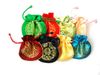 Luxury Joyous Small Wedding Party Gift Väskor Drawstring High Quality Chinese Style Silk Brocade Favor Candy Pouch för gäster Partihandel 50st