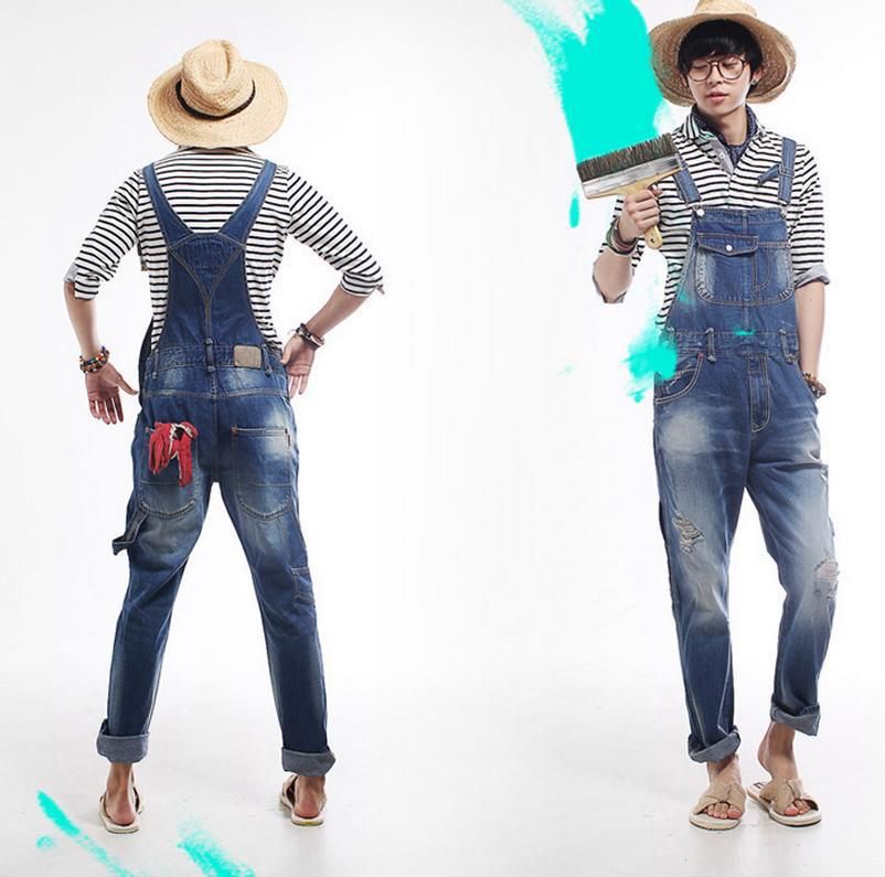 skinny jean overalls mens