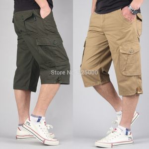Wholesale-Plus size M-5XL 6XL 7XL 42 44 46 mens overalls fashion shorts for man bermuda loose casual cargo NEW summer trousers