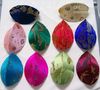 Craft Seashell Small Sieraden Opbergdoos Rustieke Ring Geschenkdoos Chinese stijl Zijde Brocade Kleurrijke Verpakking Case 210pcs / lot