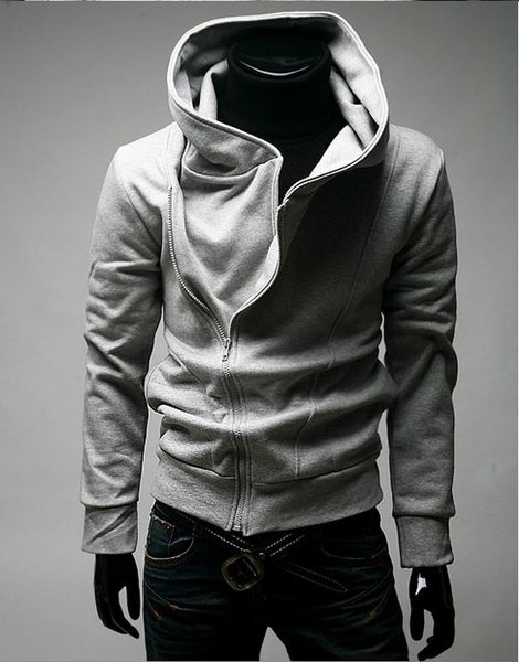 

Wholesale-Hot Sale High Collar Men's Jacket Top Men's Dust Coat Hoody Jacket Hoodies Men Clothes Sweater Plus size M L XL XXL