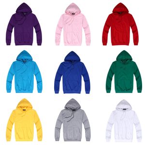 Wholesale-2015 Spring 100%Cotton Cheap Men's Women's Lover Hoodies Men Solid Color Simplicity Sport Sweatshirt 10 Colors Plus SIZE