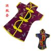 Nyhet kinesisk stil bröllop vin flaska täcke väskor fest bord dekoration silke tyg flaska kläder 10st / lot mix färg gratis frakt