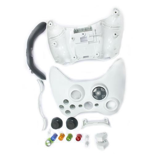 For Xbox 360 Controller Shell Full Faceplate Case Mod Game Accessories White V00071 From Yall
