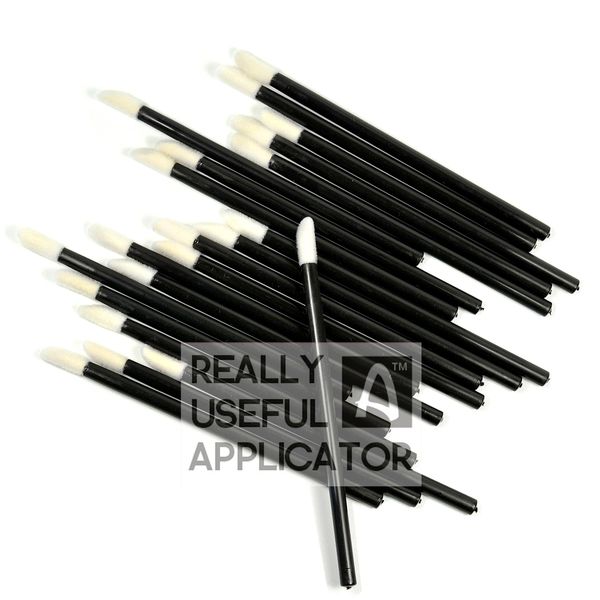 

wholesale-200 pcs disposable lipbrush lip gloss brush wands lipstick gloss applicators cosmetic sponge make up tool rua la