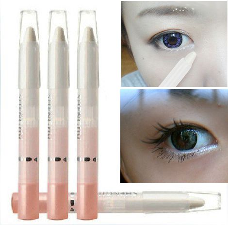 

Wholesale-3PCS Pearl White Eyeshadow Pencil Face Highlighter Shimmer Makeup Pen Cosmetic eye shadow