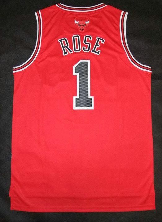 Chicago Bulls Jersey. No. 1 Derrick Rose home - Depop