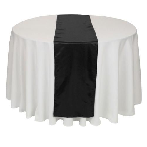 Clearance! Table Runner Black Satin Brand New J02909 From Yall, 2.94