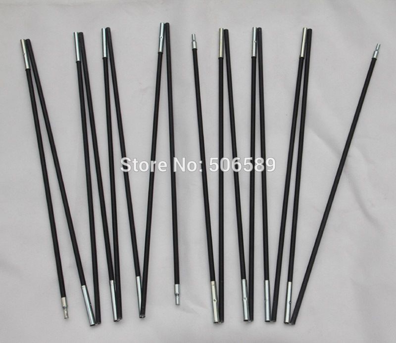 Wholesale-free shipping camping tent poles for 2 x 2 M tent 8.0 mm glass fiber poles 4.03 M in total each piece-image-382852732
