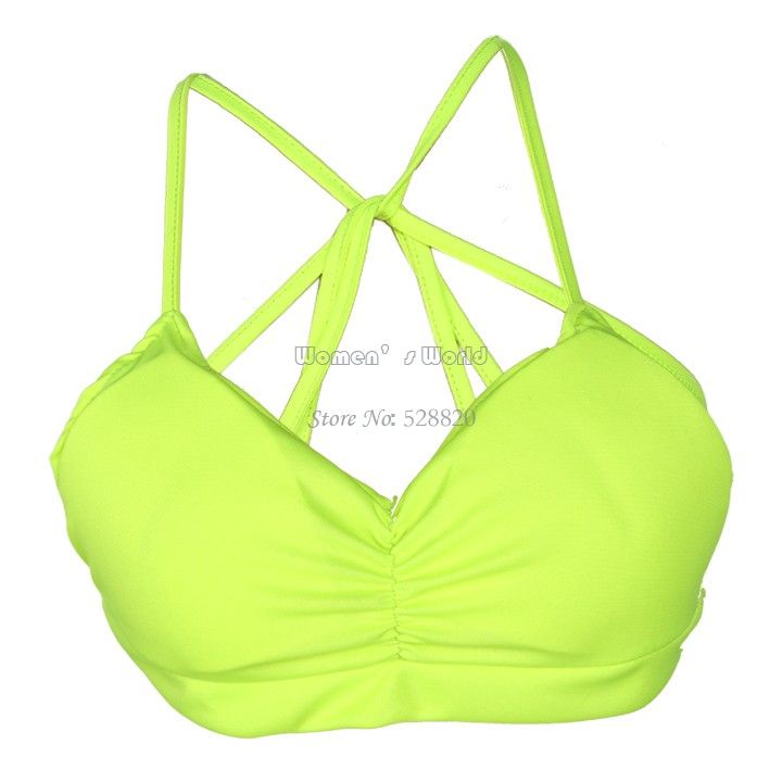 

Wholesale-Summer xy Padd Womens Seed Bra Cropach Tank Tops Tops Vest Cross Strap Bustier Be Plus Size 18, White