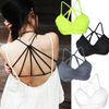 Partihandel-Sommar XY Padd Womens Seed Bra Cropach Tank Tops Toppar Vest Cross Strap Bustier vara plus storlek 18