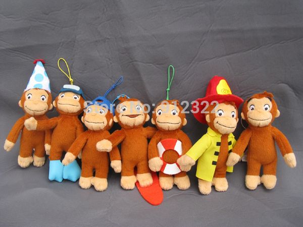 Acquista All'ingrosso Set Di 7, Curioso Come George Mini Plush Toy 