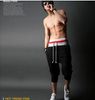 Wholesale- New Baggy Tapered Bandana Pants Hip Hop Dance Harem Sweatpants Drop Crotch Capris Pants Men Parkour Sport Track Trousers