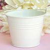 100pcs/lot,Free Shipping!Wedding favors, white tin candy pail, tin pails favors, mini bucket favors