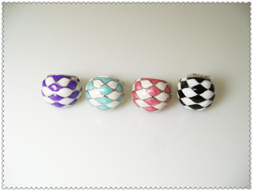 wholesale Enamel Glaze rings Fashion Alloy Ring Women's Costume Ring