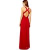 Wholesale-Long Evening Dresses Sexy Women Maxi Chiffon Dress Halter Neck Back Cut Out Black and Red vestido de festa Size S M L XL