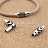 Wholesale Inner size mm fitting leather cord rhodium copper magnetic clasp for DIY jewelry F1018