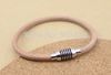 Wholesale-Inner size 4mm fitting leather cord 10pcs/lot rhodium copper magnetic clasp for DIY jewelry F1018