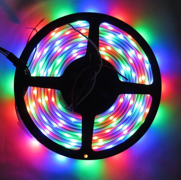 

Wholesale-Black PCB WS2812B WS2812 2812 30 Pixel/m LED Strip 5050 SMD RGB WS2811 IC Waterproof 5V