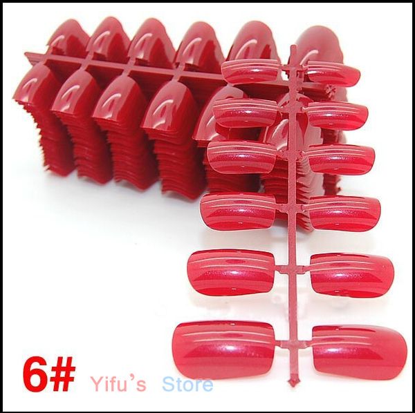 

wholesale-new pro 8colors fashion full cover artificial false abs fake nail tips for 3d nail art decorations nail care salon tools f8, Red;gold