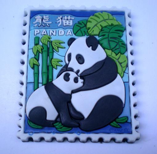 Panda kylskåpmagnet Kylskåp Klistermärke Kina Kultur Gummi Kylskåpmagneter 10st / Lot