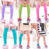 Wholesale-Cute Kids Children Girls Fashion Opaque Knit Over Knee Thigh High Sock