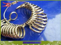 Hurtownia Palcowa Ring Sizer Gauge Metal Biżuteria Rozmiar narzędzia 0-13