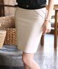 Wholesale-HOT 2015 Summer Style Slim Hip Career Short Skirts Womens Ladies Sexy High Waist Knee-Length Pencil Skirt 4 Colors Plus Size