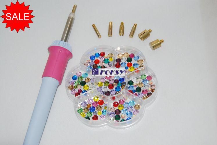 2019 Rhinestone Applicator Jewelry Tools Machine Pink 7tips Hand Hot