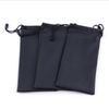 Wholesale-50pcs/lot Black Durable waterproof Dustproof plastic sunglasses pouch soft eyeglasses bag glasses case Eyewear Accessories