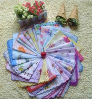Wholesale New Pieces Cutter Ladies Craft Vintage Hanky Floral Handkerchief
