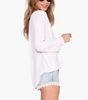 Partihandel-New Spring Summer Chiffon Shirt Fashion Sexig Deep V-Neck Kvinnor Blusar Svart Vit Röd Långärmad Toppar Blusa 9236