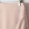 Partihandel-2015 Mode Koreansk Casual Solid Färg Slim Tunn Förpackning Hip Steg Kjol Kvinna Arbete Slitage Plus Size Skirt Svart / Aprikos / Nary