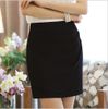 Wholesale-2015 Fashion korean casual solid color slim thin package hip step skirt female work wear plus size skirt Black/Apricot/Nary