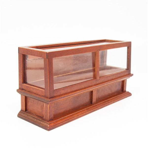 Wholesale 1 12 Miniature Dollhouse Furniture Brown Display Bakery