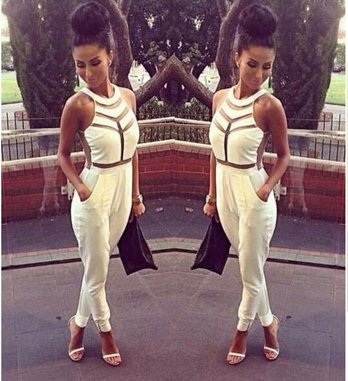 Wholesale-Summer Style 2015 Sexy Club Jumpsuit Halter Jumpsuit Long Pants Playsuits Women Mesh Bodysuits Jumpsuit Rompers Pants 2309-image-243574987