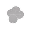 All'ingrosso-50 pezzi Spedizione gratuita Hot New DIY Tono argento Acciaio inossidabile Timbratura Tag Pendenti Componente 30mm Dia (1 1/8 ") N147