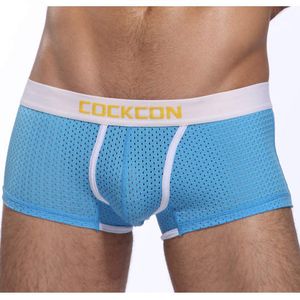 Großhandels-Plaid Boxer Sexy Männer Transparente Männer Unterwäsche Cueca Herren Shorts Cockcon Transparent Sexy Body Männer Seide Boxershorts