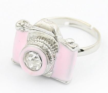 Best Seller Vintage Fashion Forma de la cámara anillos anillo retro ajustable personalizado es / 