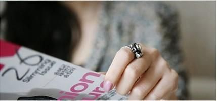 Best Seller Vintage Fashion Forma de la cámara anillos anillo retro ajustable personalizado es / 