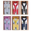 Partihandel-Toppkvalitet Ny elastisk suspender och slipsuppsättningar Bälte för Boys Girls Barn Gratis frakt