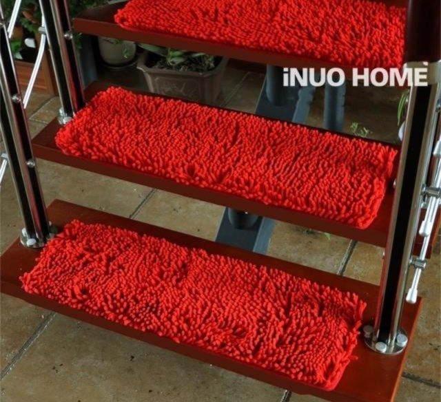 Оптово-Покрытие лестничных шаговый лестничный ковер мягких нескользящий коврик ковер коврики 20 * 60сма больше цветов