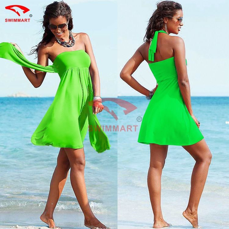 Atacado-Novo 2015 praia vestido Europa e América estilo envoltório elegante peito swimwear biquíni praia cover up mulheres maiô cover ups saias