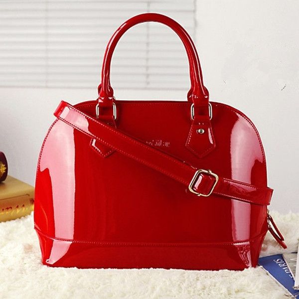 

Wholesale-New arrival fashion shell shaping Women's handbag , design patent leather fashion Bridal bag vintage women's evening