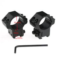 Wholesale Set Tactical mm Ring Scope mm Rail Mount Black Hunting Weaver Scope Mounts Outdoor Camping Rifle Scope Mount