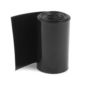 X Siyah Tüp toptan satış-50mm mm PVC Isı Shrink Boru Sarısı Siyah m ft x Pil için