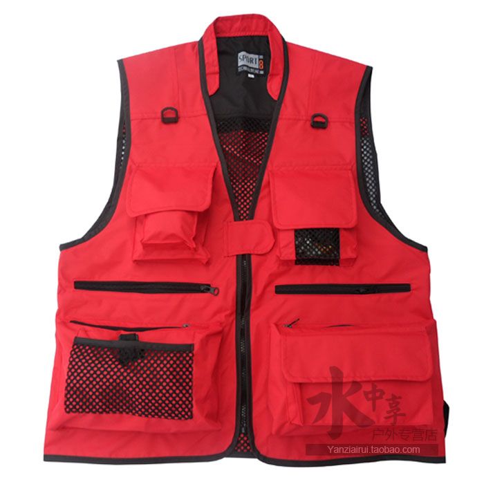 

Wholesale-men and women factory direct multi-pocket mesh vest fishing vest fishing vest clothing fishing vest Photography, Dark green