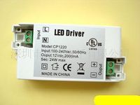 20pcs / lot de alta potência LED transformador de alimentação / 12v 24W levou adaptador de energia